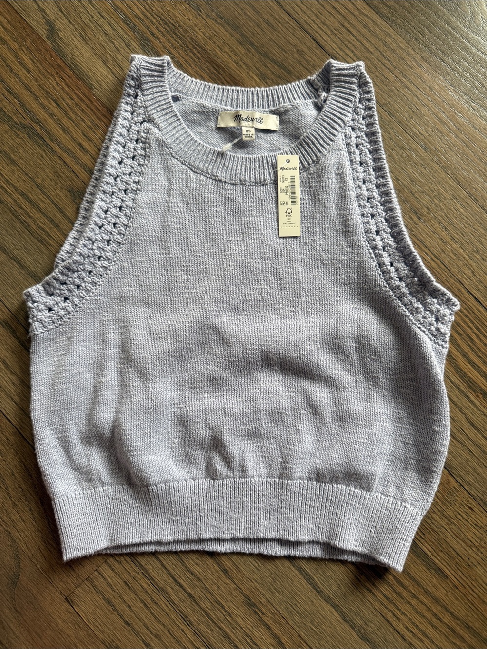 Madewell Lavender Knit Tank Top
